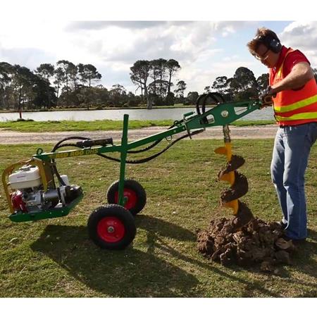 Orga post outlet hole digger