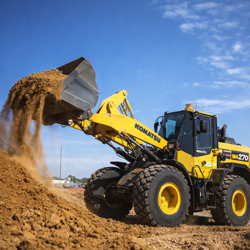 Komatsu front end loader