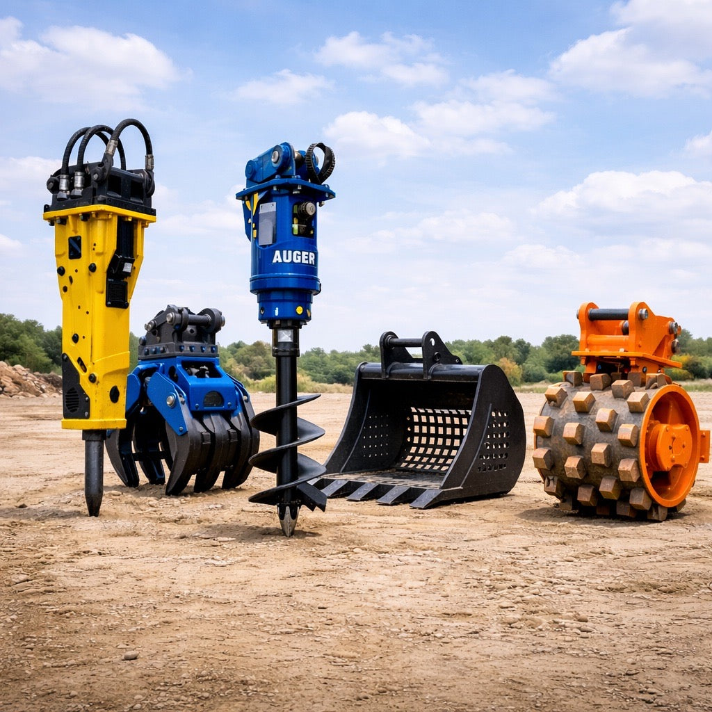 Excavator attachments for hire