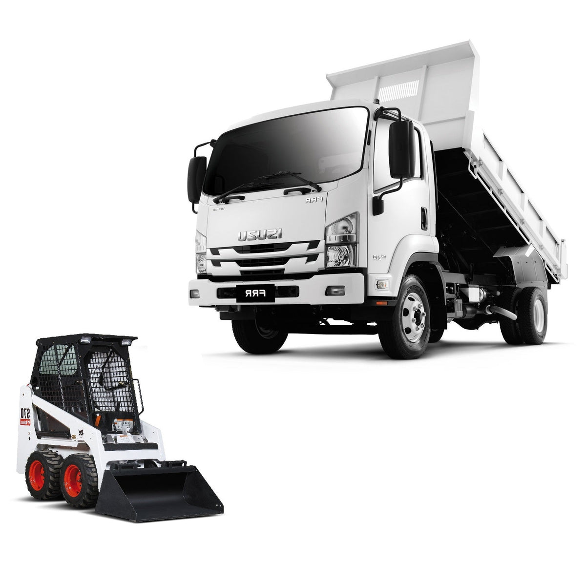 Tipper Truck 3.5T & Bobcat S70 package - Mega Hire