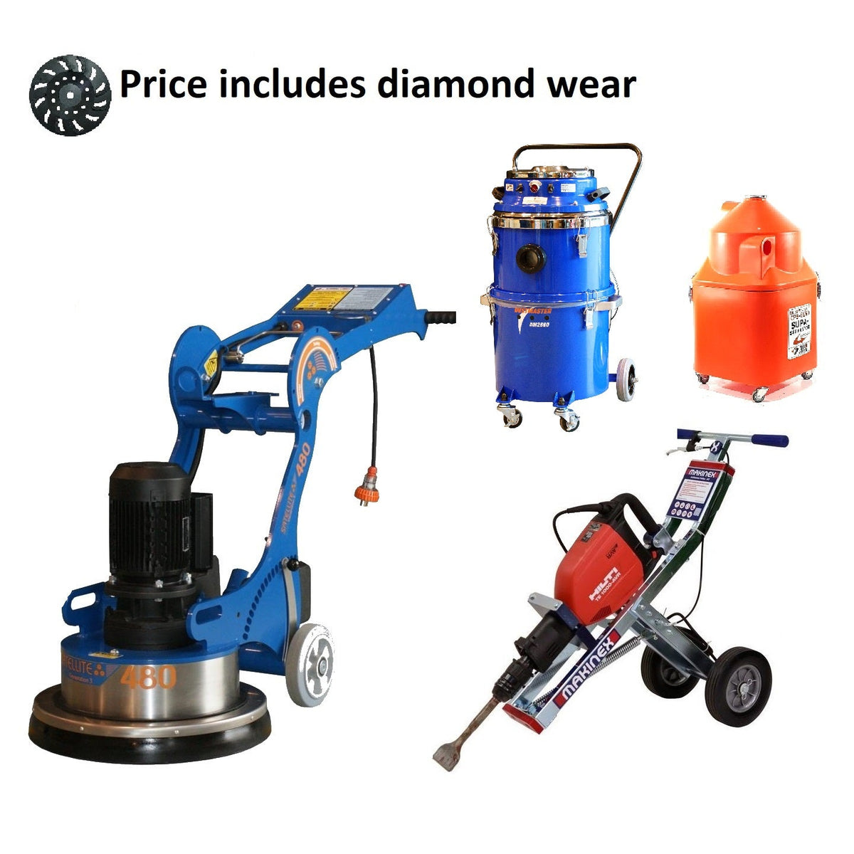 Tile removal package - Large - Mega Hire