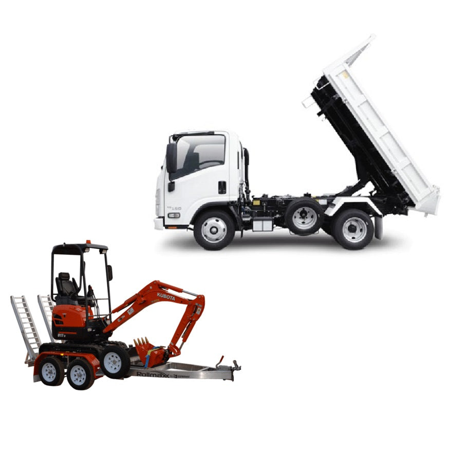 Tipper Truck 2.0T & Excavator 1.8T package - Mega Hire