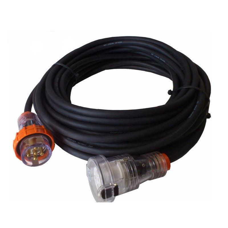 Power extension lead - 3 phase 415V at 25m long - Mega Hire