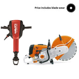 Demolition package - Jackhammer & Saw - Mega Hire