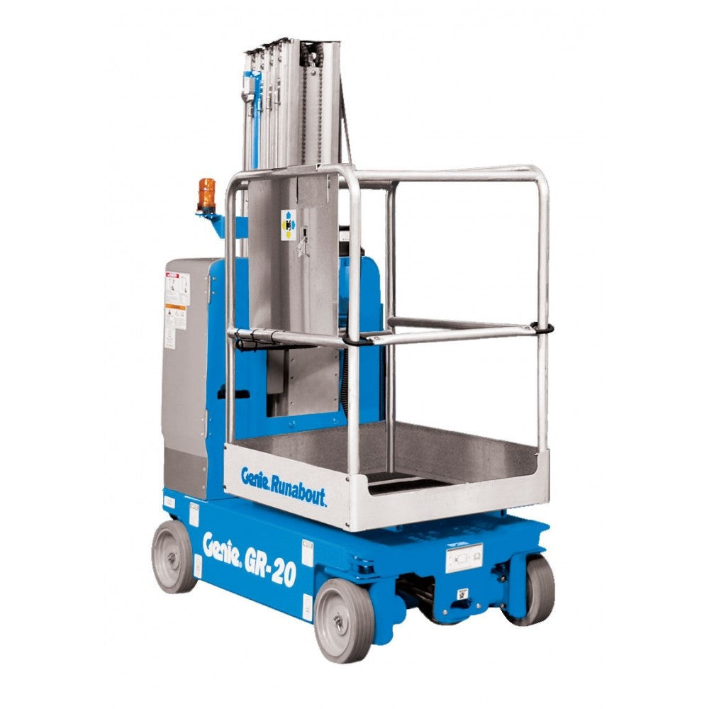 Vertical man lift - 6.0m (20ft) Electric - Mega Hire