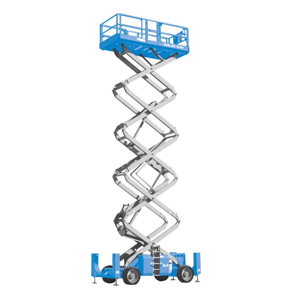 Scissor Lift - 12m (40ft) Rough Terrain - Mega Hire