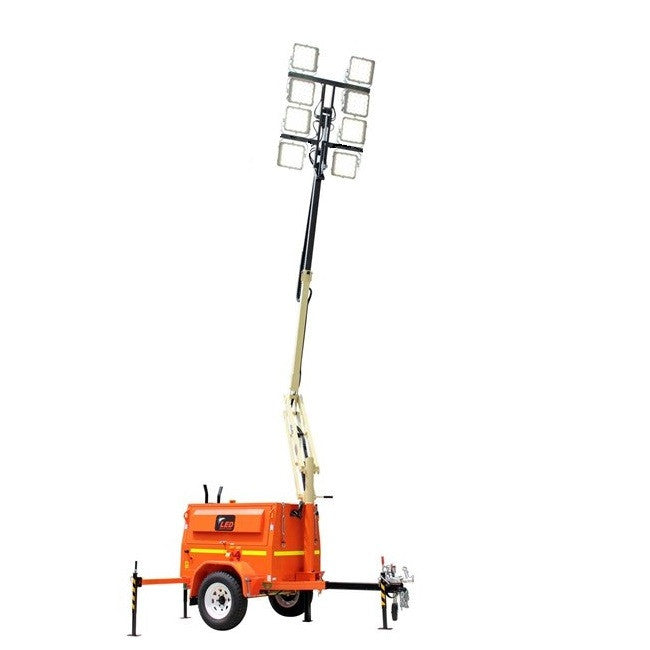 Light Tower - LED 8 head boom lift (Diesel) - Mega Hire