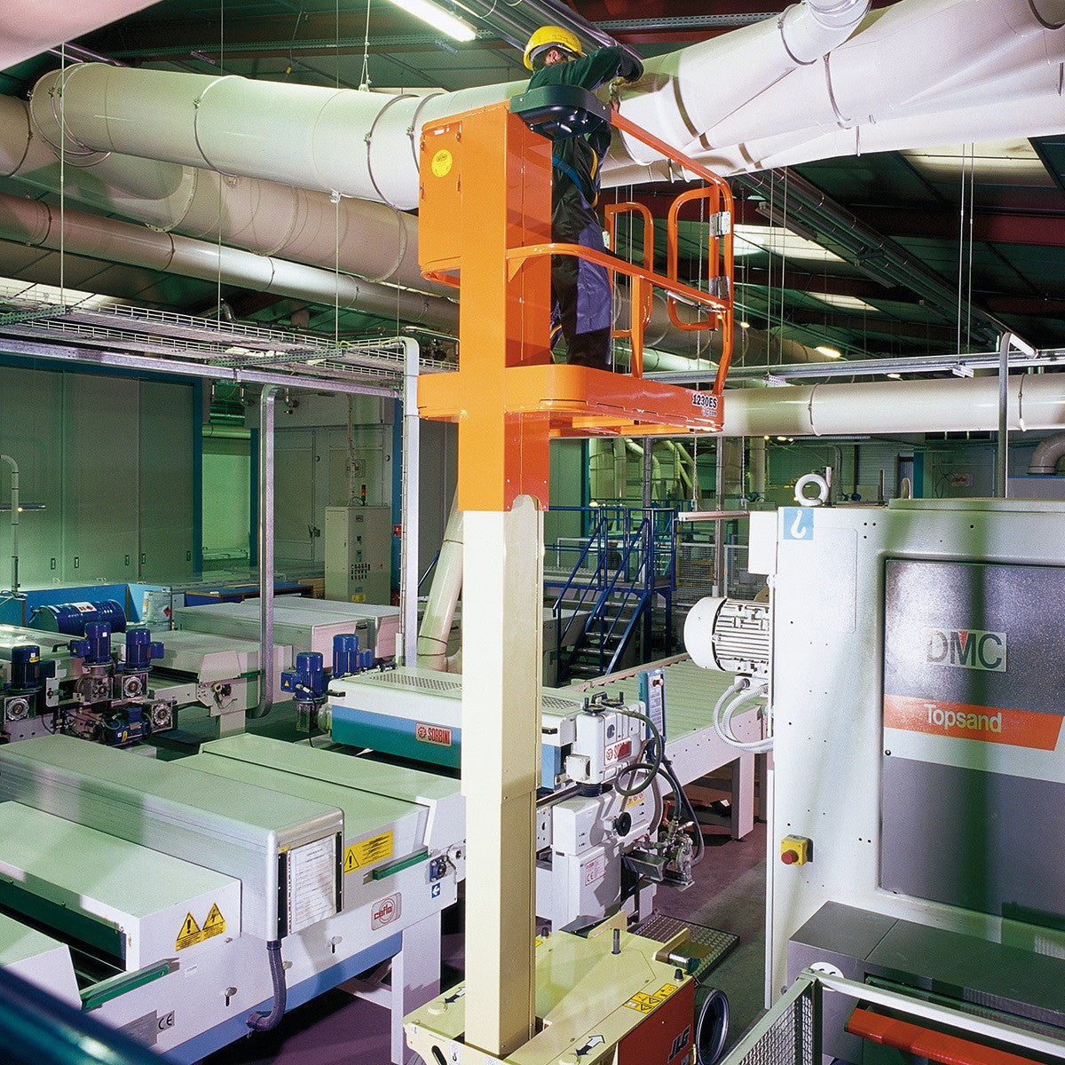 Vertical man lift - 3.7m (12ft) Electric - Mega Hire