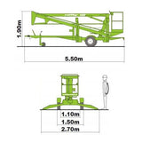 Trailer cherry picker (12m) & Pressure Washer Package - Mega Hire