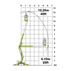 Trailer mounted cherry picker - 12m - Mega Hire