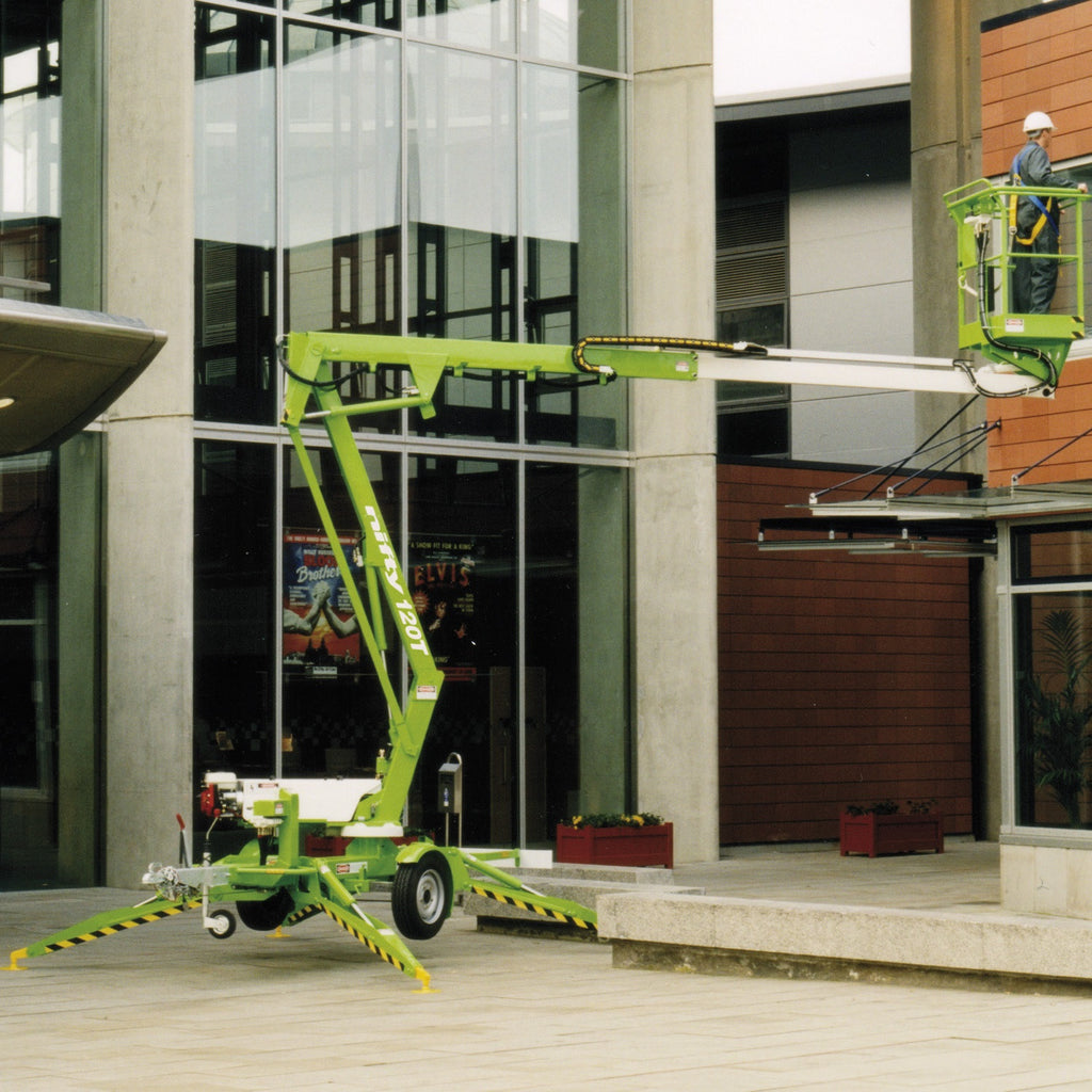 Trailer mounted cherry picker - 12m - Mega Hire