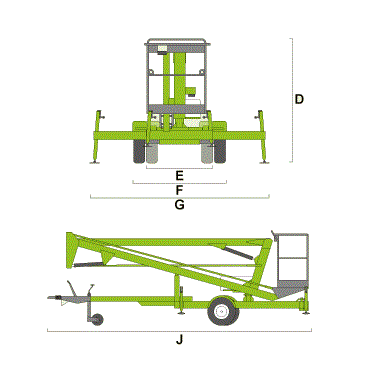 Trailer cherry picker (12m) & Pressure Washer Package - Mega Hire