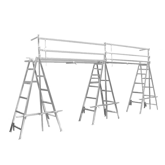 Mega Hire to erect the trestles, planks & safety system - Mega Hire