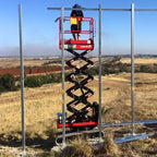 Scissor Lift - 5.8m (19ft) tracked bi-levelling - Mega Hire