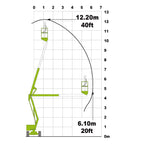 Mobile knuckle boom - 10.6m (34ft) diesel 4x4 - Mega Hire